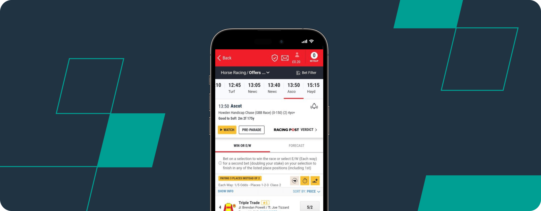 ladbrokes horse racing app screenshot